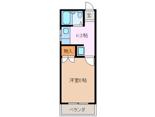 コーポパーシモンの物件間取画像